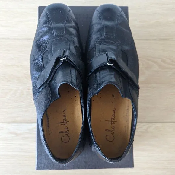 Cole Haan Air Estadio Strap II Leather Shoes – Black, Men's 9 - Picture 10 of 14
